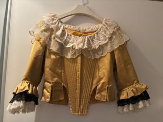 Traje de Fallera Verde y Dorado