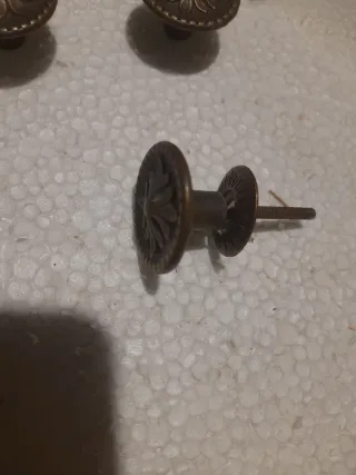 17 Pomi Bronzo Antico Decorati