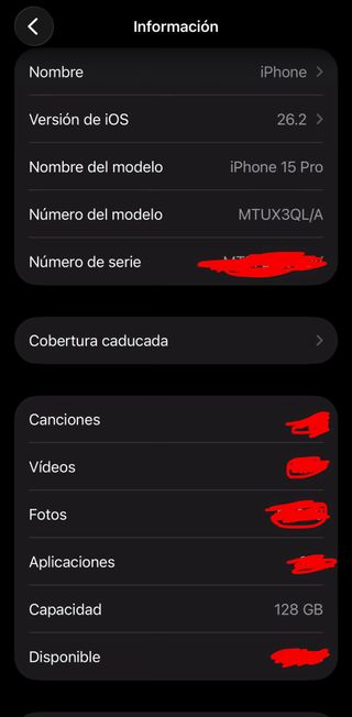 iPhone 15 Pro 128GB Titanio