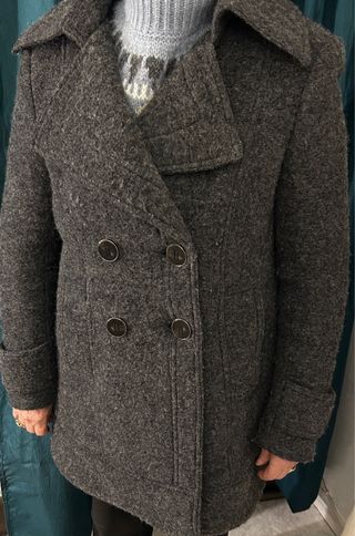 Abrigo de lana Zara gris