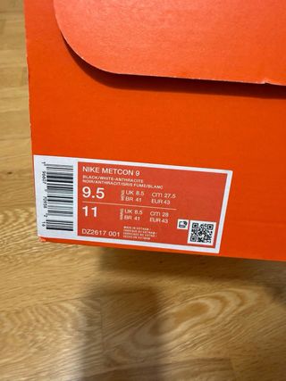 Zapatillas Nike Metcon 9 talla 43.