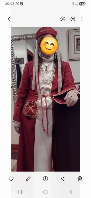 Disfraz Medieval Reina Talla 44