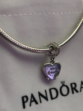 Charm Pandora Corazón Jack y Sally
