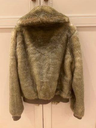 Cazadora pelo corto topo/tostado