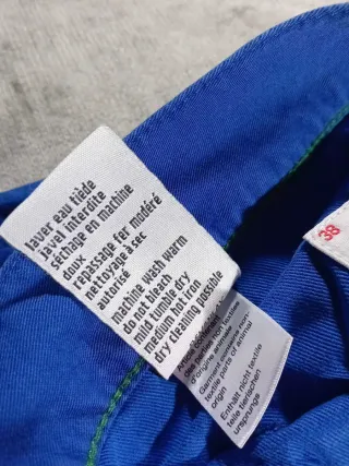 Pantaloni Lacoste Blu Cotone Workwear Vintage