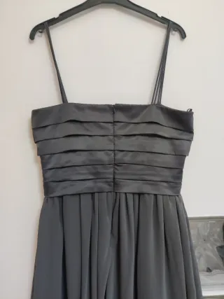 Vestido fiesta Zara gris