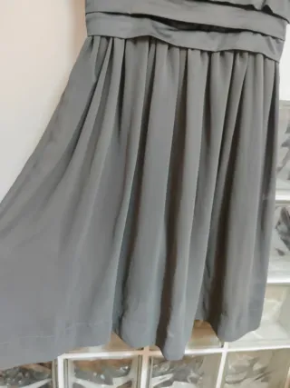 Vestido fiesta Zara gris