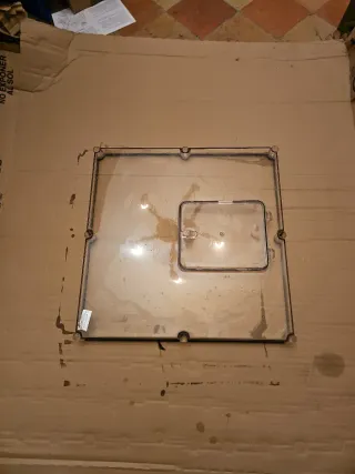 Tapa transparente cuadro eléctrico 52x52 cm