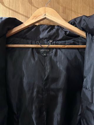 Abrigo-Anorak Negro/Mujer Talla 46/Marca ANTEA