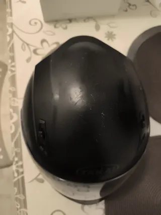 Casco de moto negro Takai