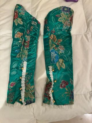 Traje de Fallera Verde y Morado