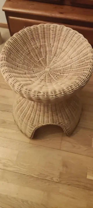 Cesta Cama Gatos Mimbre