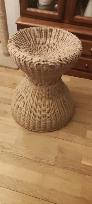 Cesta Cama Gatos Mimbre