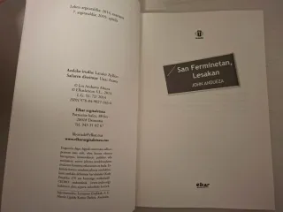 San Ferminetan, Lesakan