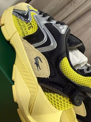 Lacoste L003 Neo 124 Amarillo Neón y Plata