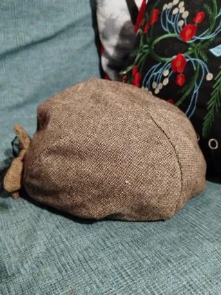 Cappello donna marrone con fiocco