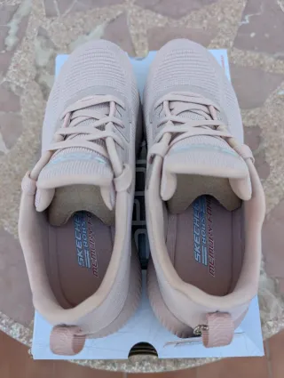 Zapatillas Mujer Skechers Bobs Squad-Tough Talk