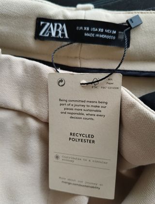 Pantalón ZARA Beige