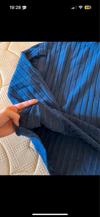 Jersey Shein azul calentito talla única