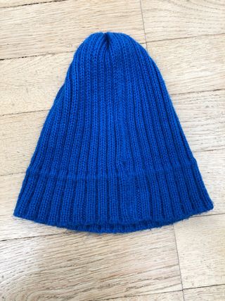 Cappellino lana bambini unisex blu