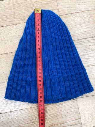 Cappellino lana bambini unisex blu