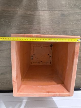 Macetero imitación barro grande