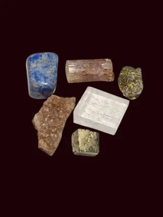 Lotto di minerali naturali