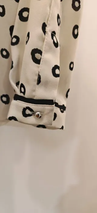 Blusa Zara Estampada Cremallera