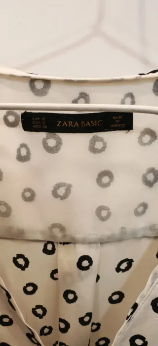 Blusa Zara Estampada Cremallera
