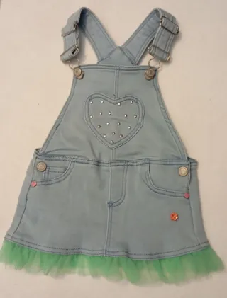 Salopette bimba 9-12 mesi jeans