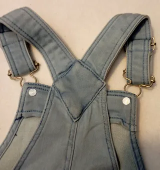 Salopette bimba 9-12 mesi jeans