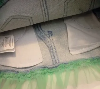 Salopette bimba 9-12 mesi jeans