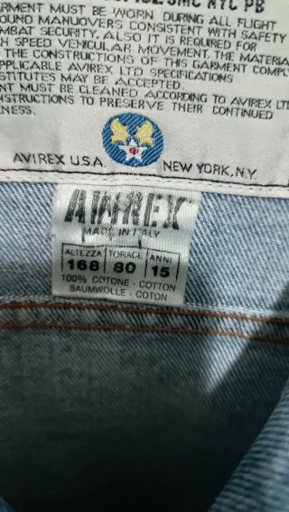 Giubbino jeans Avirex anni 80/90