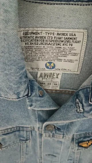 Giubbino jeans Avirex anni 80/90