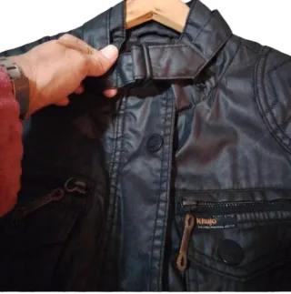 Chaqueta Khujo Motera Negra Original Y2K 2000s