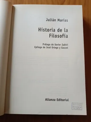 Historia De La Filosofia (El Libro Universitari...