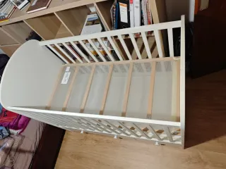 Cuna gonatt blanca con 3 cajones