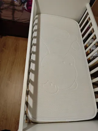 Cuna gonatt blanca con 3 cajones