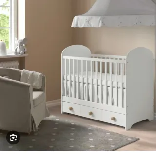 Cuna gonatt blanca con 3 cajones