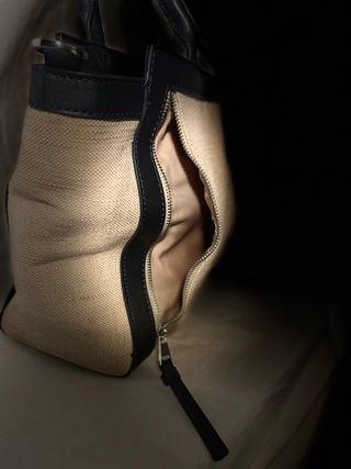 Bolso marca Esprit Beige y Azul Marino