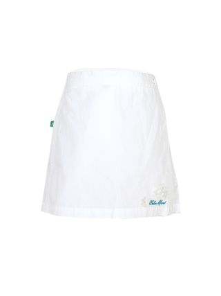 Falda blanca con flores