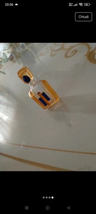 Bottiglietta Murano Vintage Vetro Soffiato