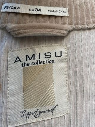 Chaqueta de pana beige