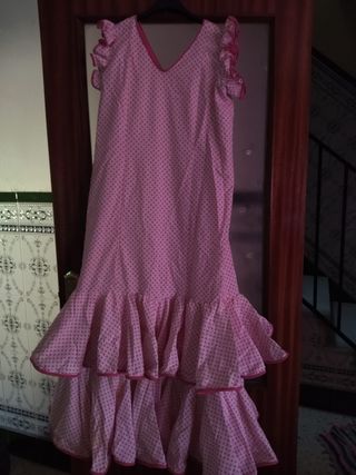 Vestido Flamenca Hecho a Mano Talla Única