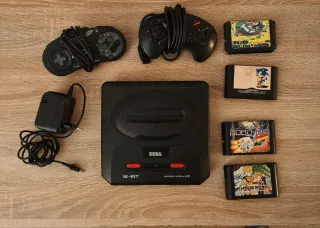Console Sega Mega Drive II + 2 Controller + 4 Giochi