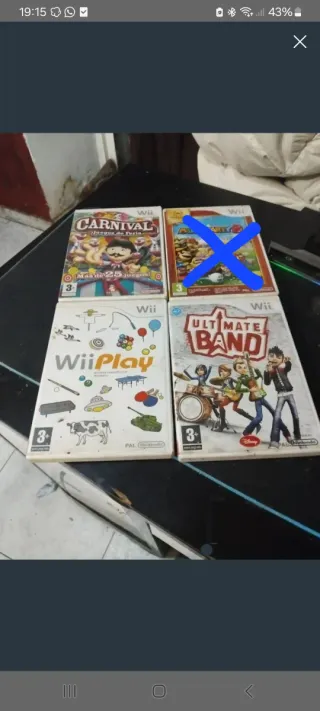 Lote 4 Juegos Wii: Carnival, Mario Party, Wii Play