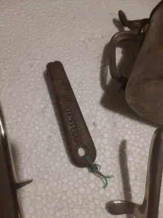 Scalda acqua militare in metallo