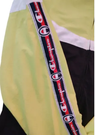 Chaqueta Champion Y2K Negra y Amarilla