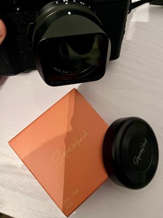 Parasol Squarehood Fuji X100V y VI in vetro (trasparente)