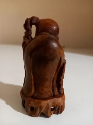 Statuine Buddha e Infucio in legno